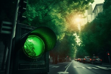 Green signal for environmental bonus, guidance, direction. Generative AI