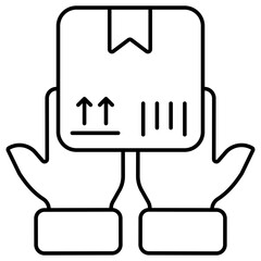 Premium download icon of parcel handling 