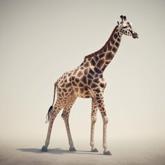 Obraz premium giraffe in the sand