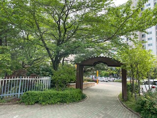한국 김해시 율하천 산책로에서 촬영한 사진