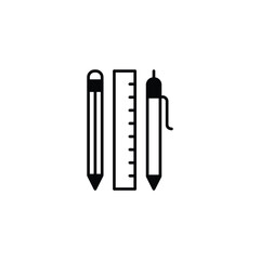 Interior Design Tool icon design with white background stock illustration