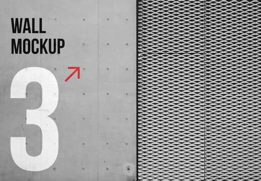 Wayfinding Wall Mockup