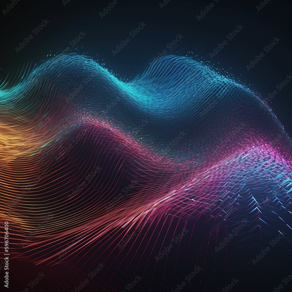 Poster wave of the present. technical knowledge of the abstract kind. visualize a lot of data. analysis pre