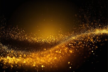 Abstract bright glitter gold background - Generative AI - Generative