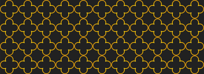 quatrefoil seamless pattern. medieval texture in church. geometric moroccan background. abstract arabic pattern. Vector wallpaper