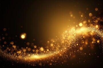 Abstract bright glitter gold background - Generative AI - Generative