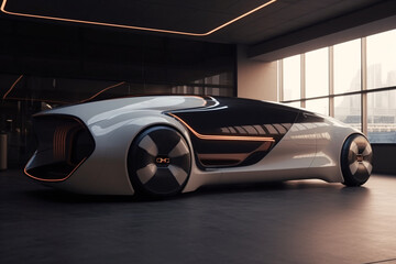 Futuristic Car, made with an generative AI
