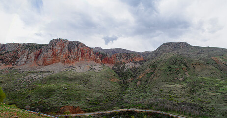 view of the mountains