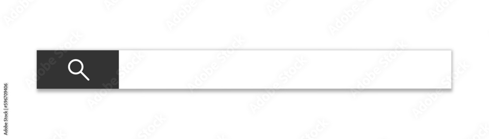 Poster search bar. web element with text field and search button. search navigator. search bar for ui.