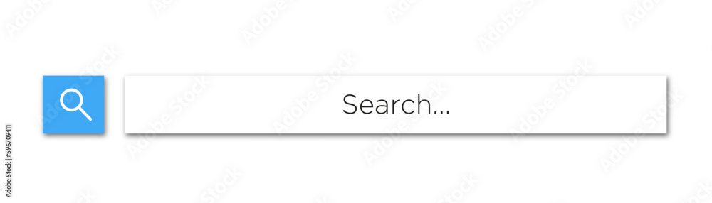 Poster search bar. web element with text field and search button. search navigator. search bar for ui.