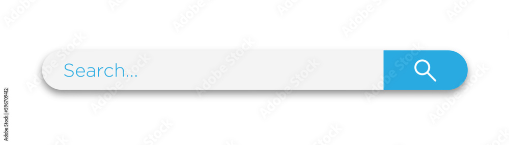 Poster search bar. web element with text field and search button. search navigator. search bar for ui.