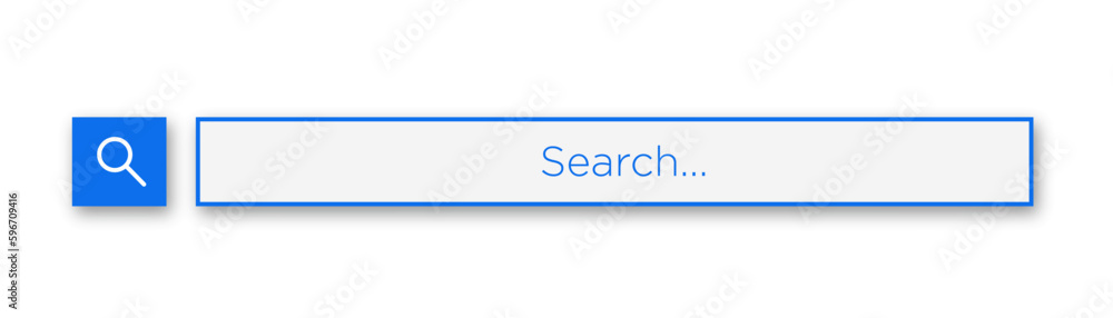 Poster search bar. web element with text field and search button. search navigator. search bar for ui.