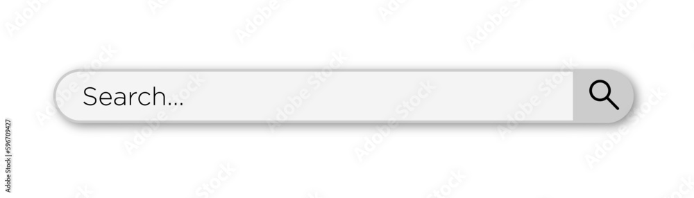 Poster search bar. web element with text field and search button. search navigator. search bar for ui.