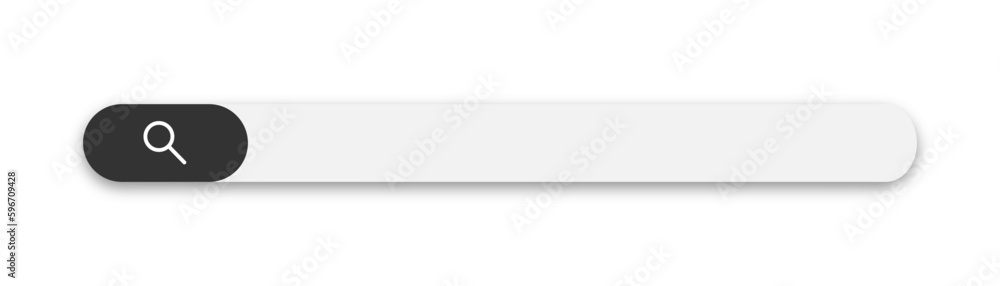 Poster search bar. web element with text field and search button. search navigator. search bar for ui.