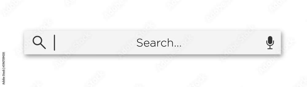 Poster search bar. web element with text field and search button. search navigator. search bar for ui.