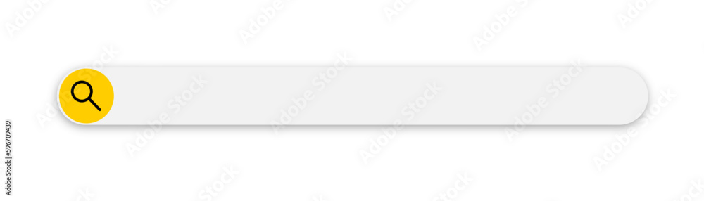 Poster search bar. web element with text field and search button. search navigator. search bar for ui.