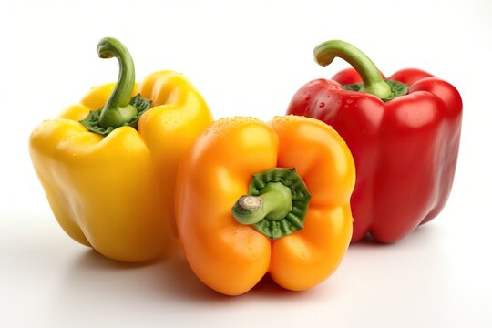 red yellow and green peppers