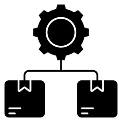 Trendy design icon of parcel management 