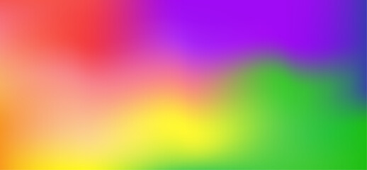 Smooth and blurry colorful gradient mesh Rainbow Color