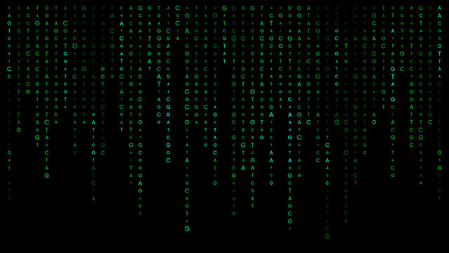 AGCT genomic data visualization background