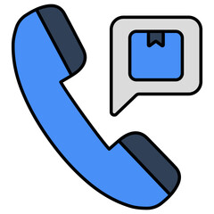 An icon design of logistic call