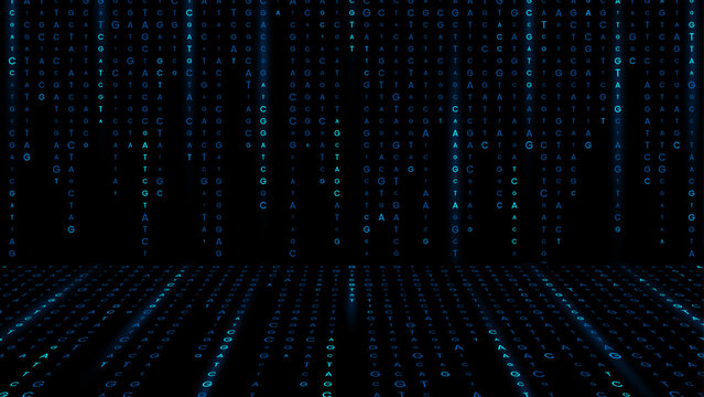 AGCT genomic data visualization background