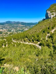 Fototapeta na wymiar Photoraphy 17 April 2023 - the view from a small town in France called Cassis and it is a beautiful city full of nature.