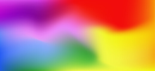 Smooth and blurry colorful gradient mesh Rainbow Color
