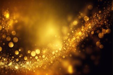 Abstract bright glitter gold background - Generative AI - Generative