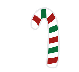 candy cane isolated on white