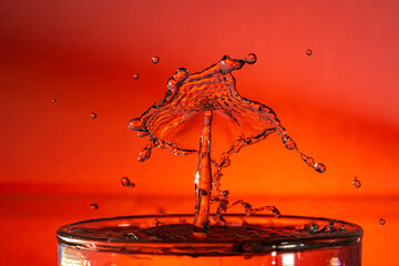 Tropfen im Glas