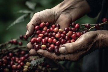 harvesting coffee berries from generative ai