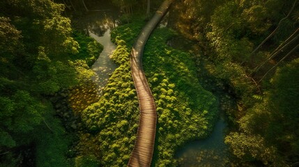 Naklejka premium Ein Weg in der Natur 