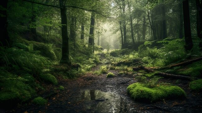 Eine Bache durch den Wald © Joel