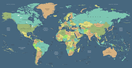 Fototapeta premium world map