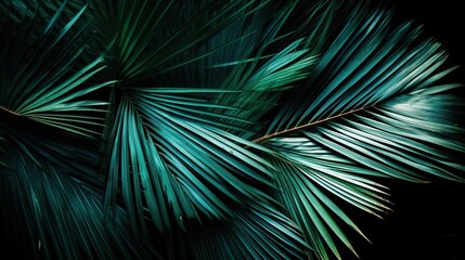 palm leaves background