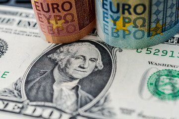 Porträt auf der 1 US Dollar Banknote