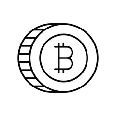 Cryptocurrency icon stock illustration.
