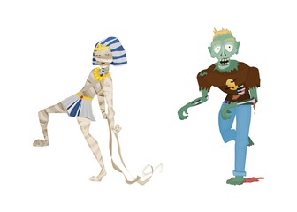 monsters zombies and mummy halloween horror new