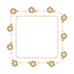 Floral Frame Illustration