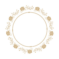 Floral Frame Illustration