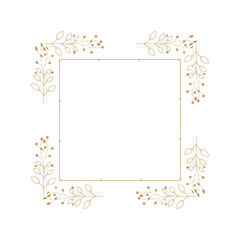 Floral Frame Illustration