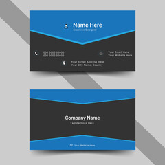 creative business card and name card horizontal simple clean template vector design
