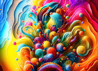 Abstract multicolor background bright colorful fantasy