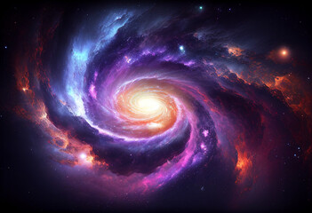 Obraz premium Space galaxy background generative ai