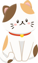 Cartoon cute cat Character