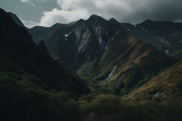 Obraz na płótnie Canvas Mountains in Japan. Generative AI