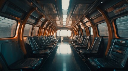Modern Futuristic Train Generative AI