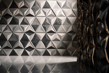 Stunning Geometric Concrete Texture, Premium Design Background, Abstract Luxury Wall Art