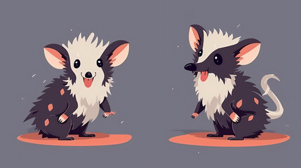 Fototapeta premium Elegance Unveiled: A Cute Aye-Aye Animal in Artistic Splendor, AI Generative